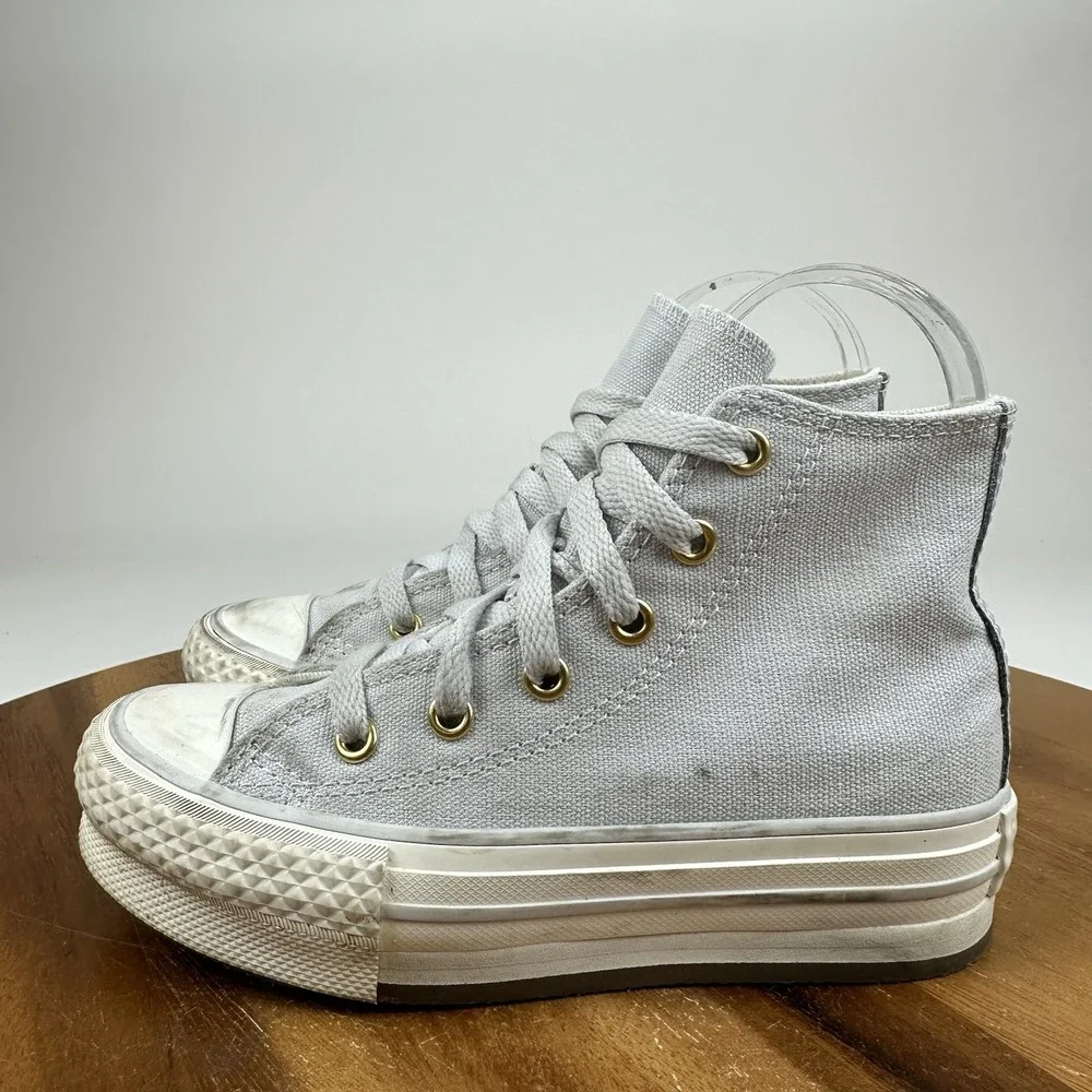 Little Kids Converse CTAS Lift Platform Blue Casual Hi Top Sneakers Size 12 C